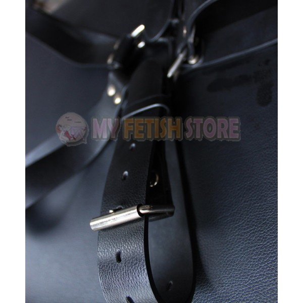 Pure hand made real leather crotch strap bondage belt fetish equipment ...