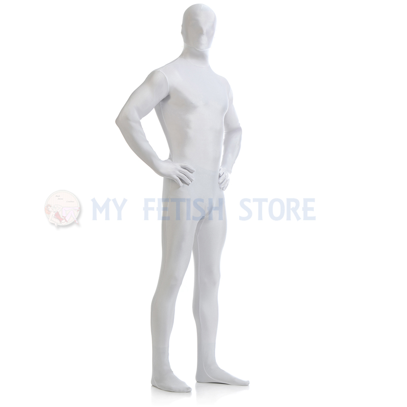 S-guy Black and White Spandex Lycra Full Body Suit